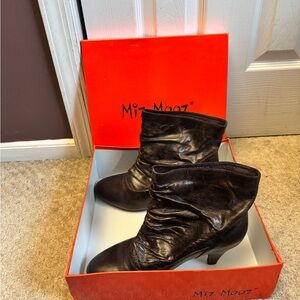 Miz Mooz Women's Dark Brown Heeled Boots